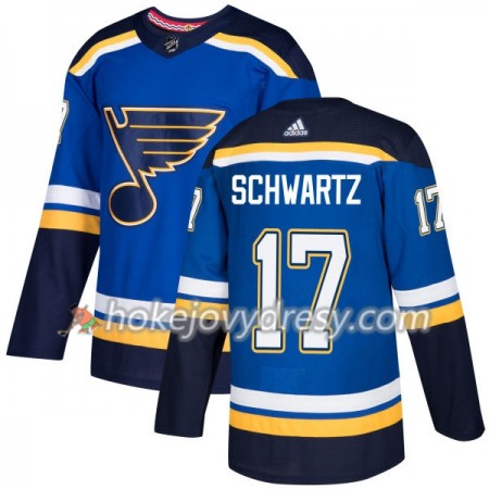 Pánské Hokejový Dres St. Louis Blues Jaden Schwartz 17 Adidas 2017-2018 Modrá Authentic